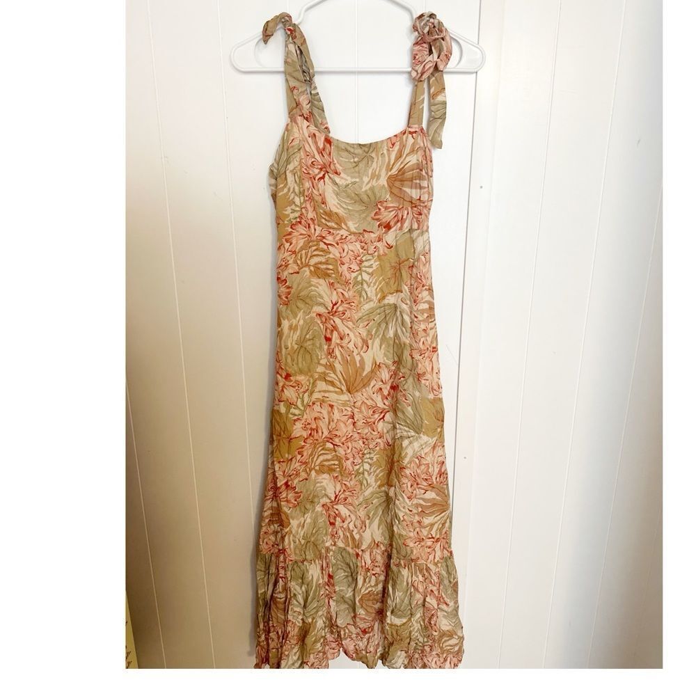 Showpo tie strap floral midi dress